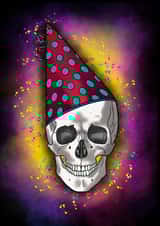 skull skeleton Birthday Card 48229 created by Webb Designs