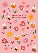 honey teabags Mothers Day Card 13760 created by Jazmin Carter