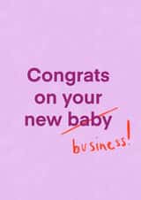 congrats business New Baby Card 14299 created by The Enthusiast