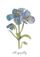 traditional  flowers Sympathy Card 18045 created by Katie May Designs