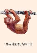 animal monkey Send A Smile Card 20831 created by Poppy & Mabel