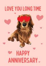 love you dog Anniversary Card 21720 created by Cujo Creations