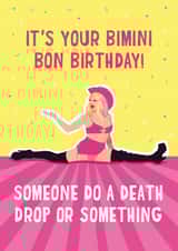 Bimini Bon Boulash Drag Queen Birthday card created by Mythokell