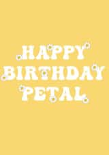 petal nickname Birthday Card 21890 created by Charlotte Webb