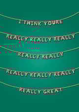 compliment think Love & Friendship Card 18321 created by Constance Dales