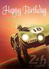 Motor Racing LeMans Card 8825 created by Groves Design