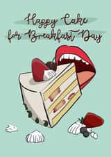 retro birthday cake Birthday Card 16379 created by Serenity Emily