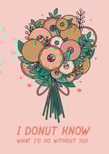 donut donut bouquet Anniversary Card 20901 created by Lauren Heimsoth