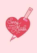 true crime true crime love Anniversary Card 20902 created by Lauren Heimsoth