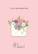 wonderful mum Mothers Day Card 27369 created by Sabah Designs