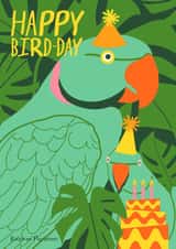 Happy Birthday Bird Day Card created by @squiggleinthecity