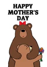 HAPPY MOTHER'S DAY CARD FOR MUMMY BEARS EVERWHERE created by CARDTOON