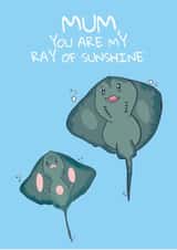 mum stingray Mothers Day Card 47950 created by Petals and Letters