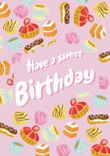 cake afternoon tea Birthday Card 18839 created by Amy Kelly