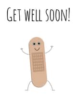 plaster soon Get Well Card 17276 created by Harriet