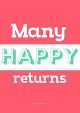 happy returns Birthday Card 11891 created by Whaley Nice Designs