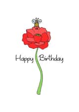 bumblebee bee Birthday Card 18171 created by Wild Housecat Designs