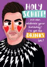 Holy Schitt! Let's celebrate created by NICHOLA COWDERY ILLUSTRATIONS 