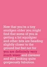 friend older Birthday Card 21390 created by The Right Lines