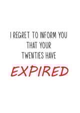 adult regret Birthday Card 16364 created by Totally Mailed It