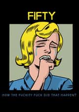 Retro/Vintage comic Birthday Card 20987 created by SIMO 08