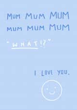 mum silly Mothers Day Card 40997 created by Kerri Brown