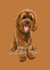 fur baby cockapoo Mothers Day Card 8909 created by Duckduckle Design