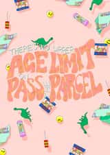 party game pass the parcel Birthday Card 18322 created by Constance Dales