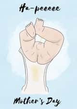 Funny Mother’s Day card, nappy card created by Prints by hc.x