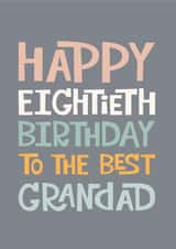 Grandad's 80th Birthday Card created by Poppy Lane