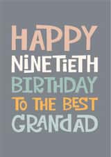 90th Birthday Card For Grandad created by Poppy Lane