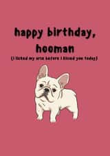 french bulldog bulldog Birthday Card 8715 created by EalainXDesigns