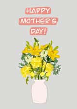 Classic Mothers Day Card - Mum - Flowers - Happy Mother's Day created by @lydiapimmdraws