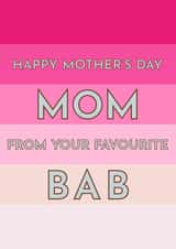 mom bab Mothers Day Card 21975 created by Quirky Cards