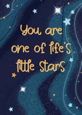 Little star loving miss you card created by The Girl Next Draw Cards