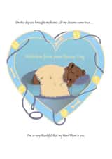 dog furbaby Mothers Day Card 47862 created by KTuohyArt