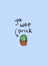 Wee Prick Card created by Hannah Gabriel