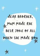 brother cheeky Birthday Card 6819 created by Vanilla Frosting Studio