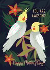 awesome birds Mothers Day Card 46083 created by Rea Velasquez