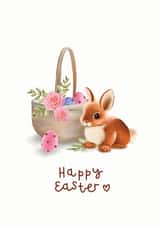 easter bunny  easter eggs Easter Card 14820 created by Hot Dog greetings