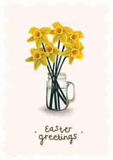 yellow bright Easter Card 14822 created by Hot Dog greetings