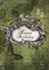 grunge botanist Birthday Card 21927 created by Stacey Belisle