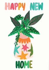 Trendy Plant New Home Card - House Plant - Happy New Home created by Jessica Morgan-Helliwell