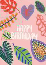 Floral Birthday card created by Jessica Morgan-Helliwell
