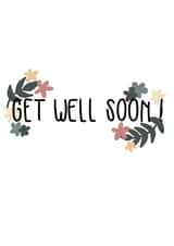 Get Well Soon floral card created by Designs by Amz