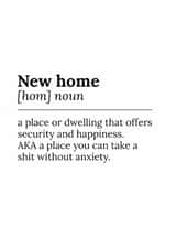 Word Definition - Funny New Home Card created by thelittleone