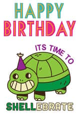 turtle shell Birthday Card 21957 created by JRStudios