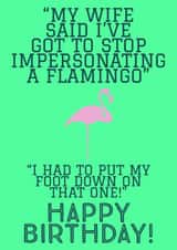 funny joke Birthday Card 12445 created by Knees-up!