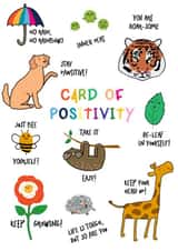 positivity tiger Love & Friendship Card 18441 created by Ollie Jolly