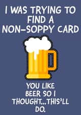 Beer birthday card created by Knees-up!